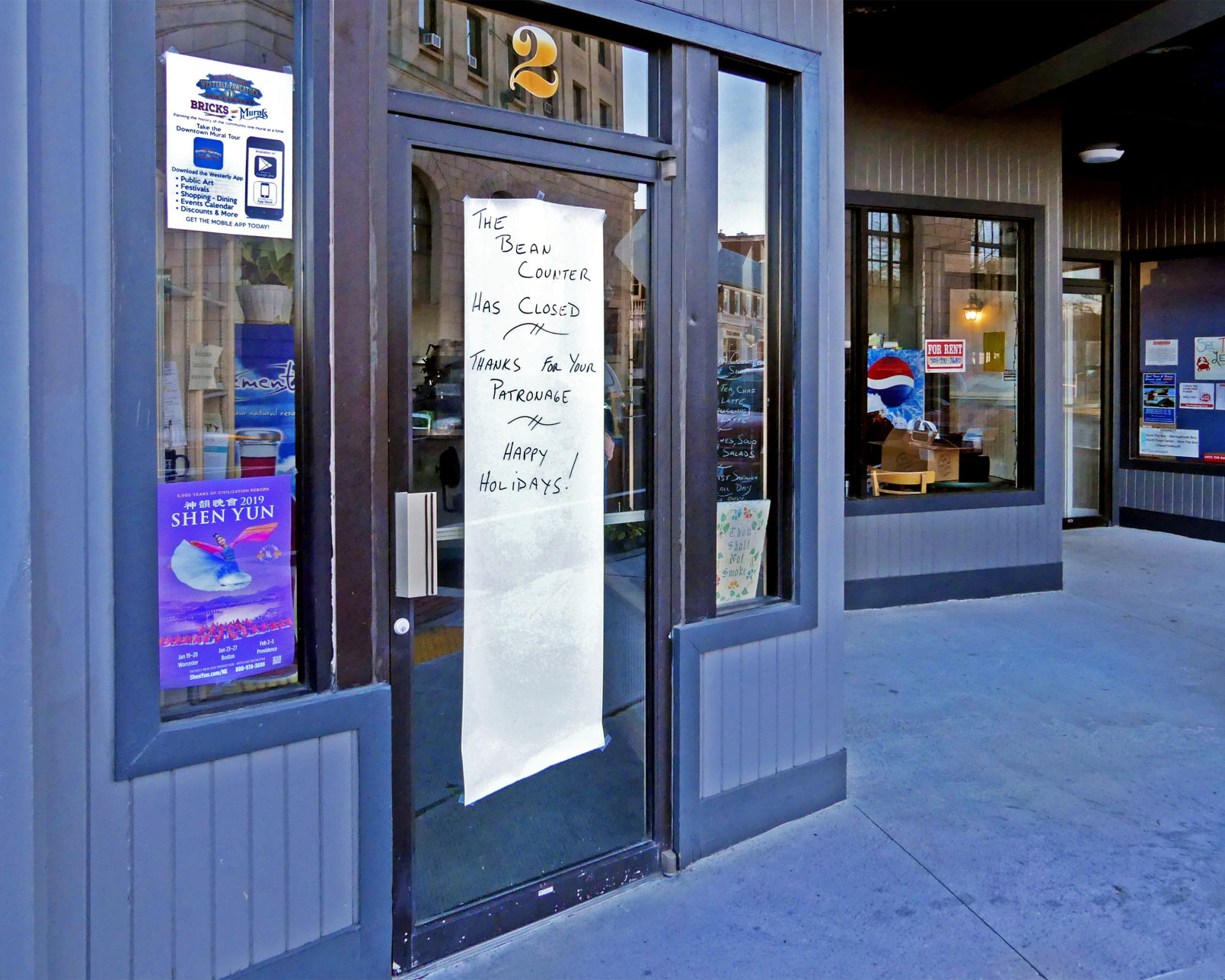 PHOTO: Bean Counter Coffee Shop closes